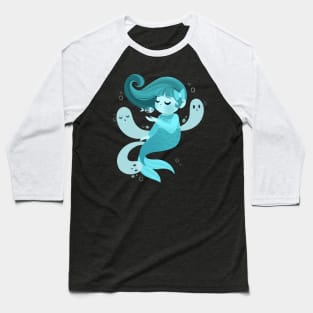 Ghost Mermaid Baseball T-Shirt